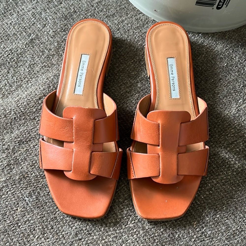 Elegant Brown Leather Sandals